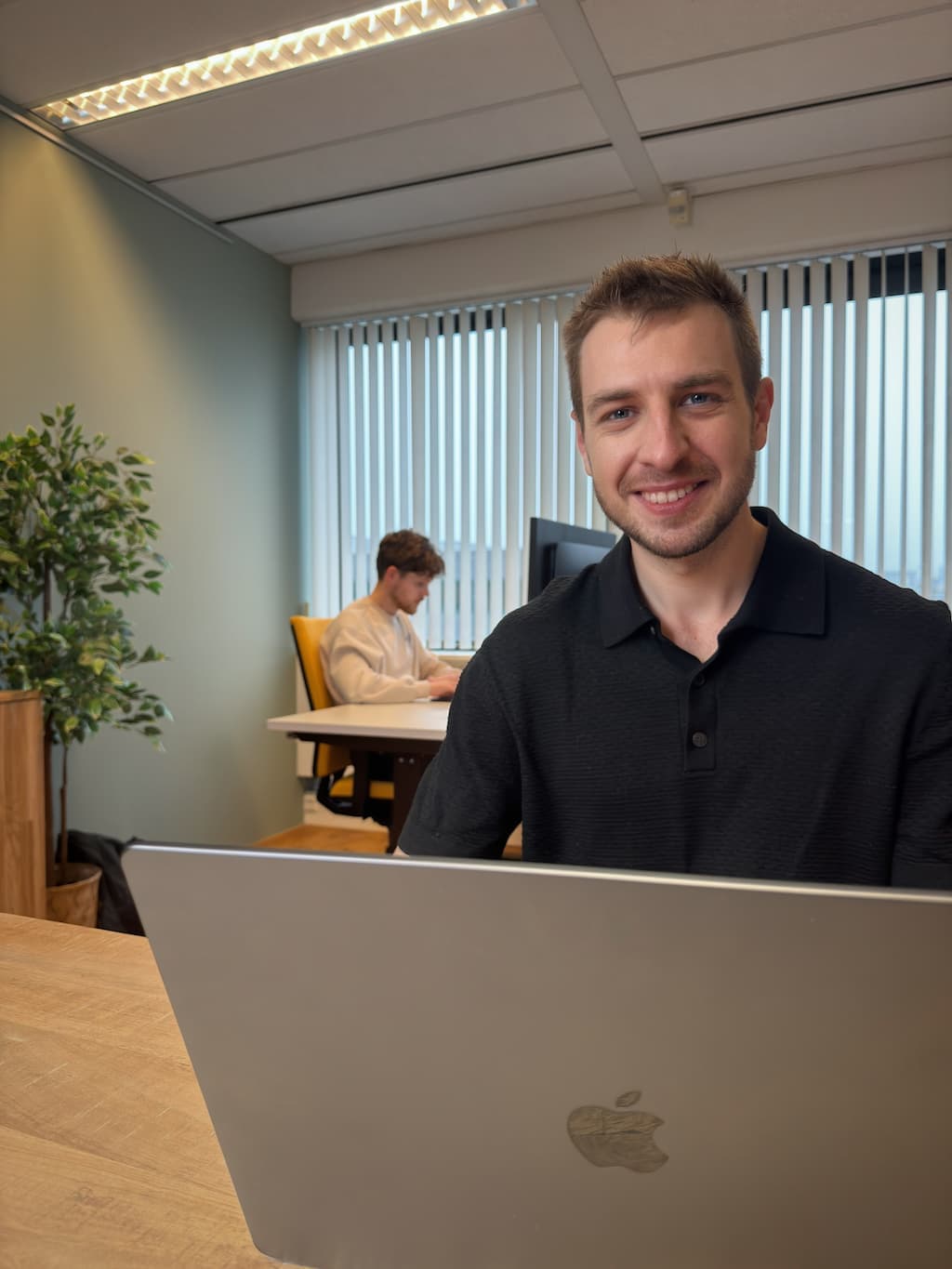 Mark Scherrenberg aan het werk