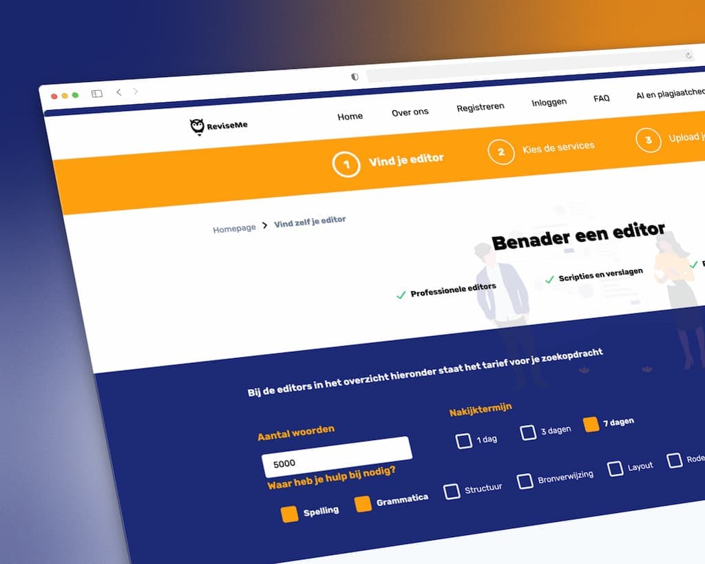 Scriptie laten nakijken, betaling loopt automatisch